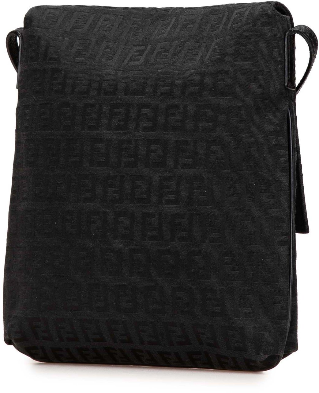 Fendi Zucchino Canvas Crossbody Zwart