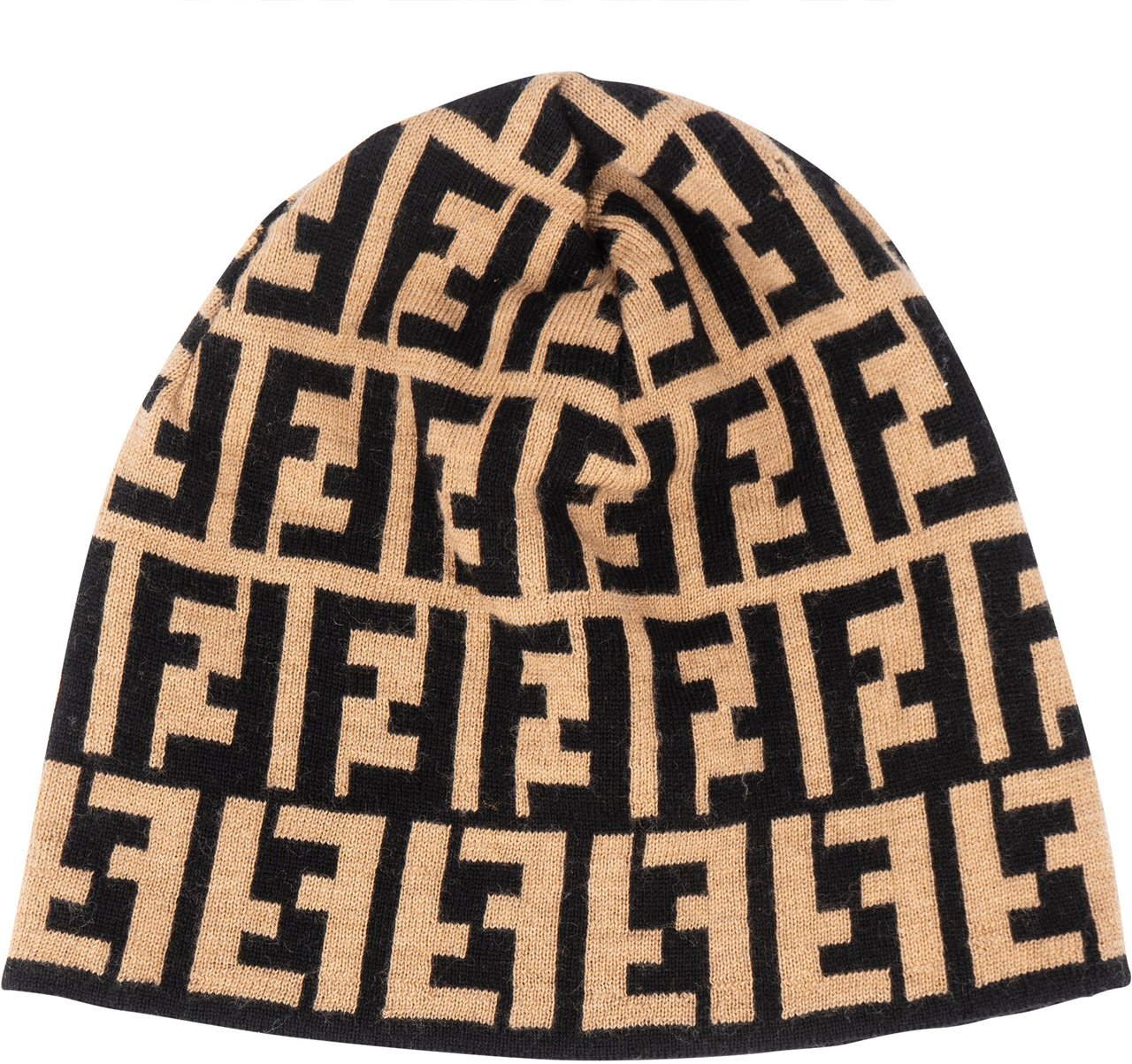 Fendi Fendi FF Monogram Merine Wool Beanie Divers