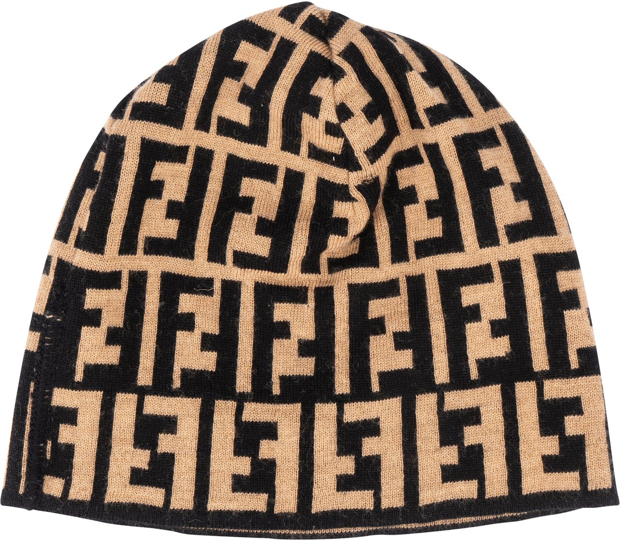 Fendi Fendi FF Monogram Merine Wool Beanie Divers