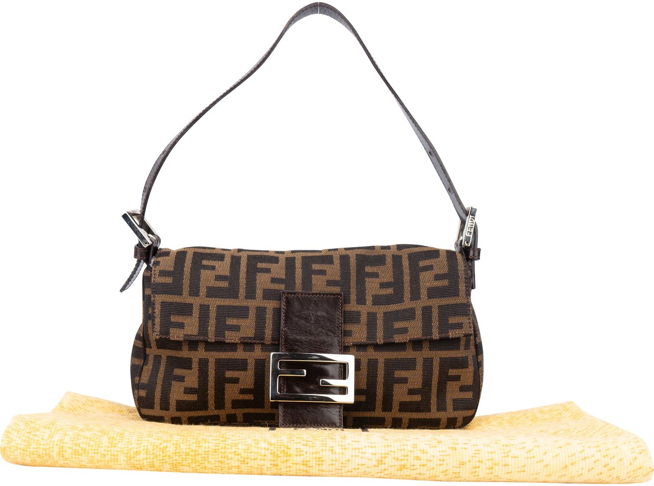 Fendi Fendi FF Monogram Baguette Handbag Divers