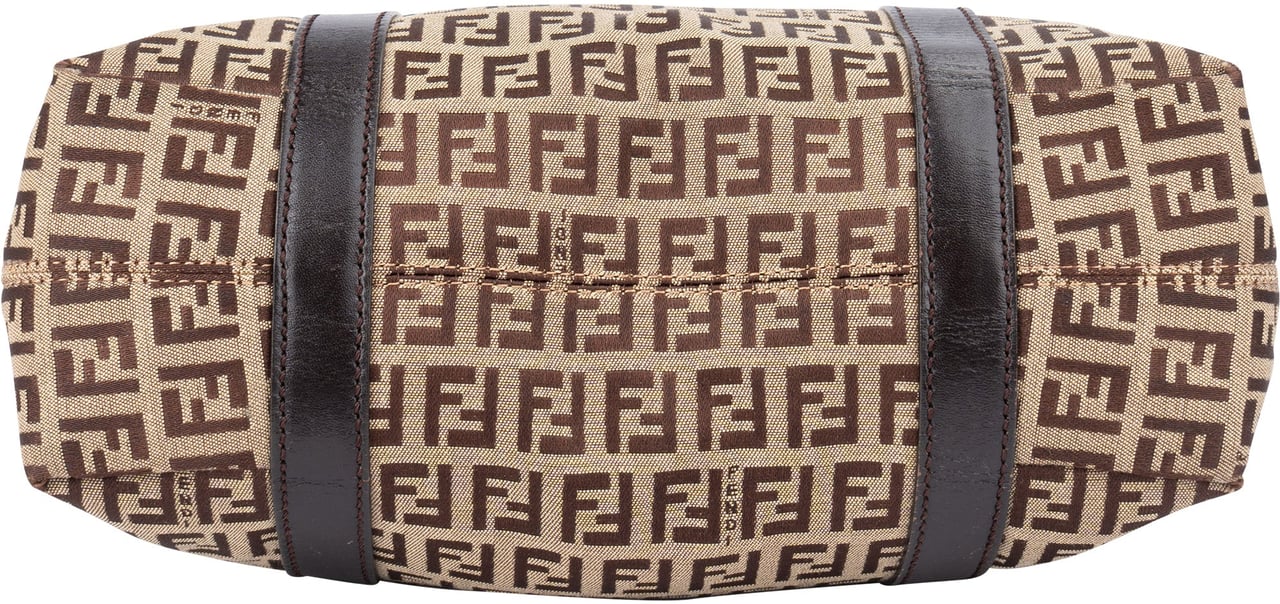 Fendi Fendi FF Monogram Zucca Handbag Bruin