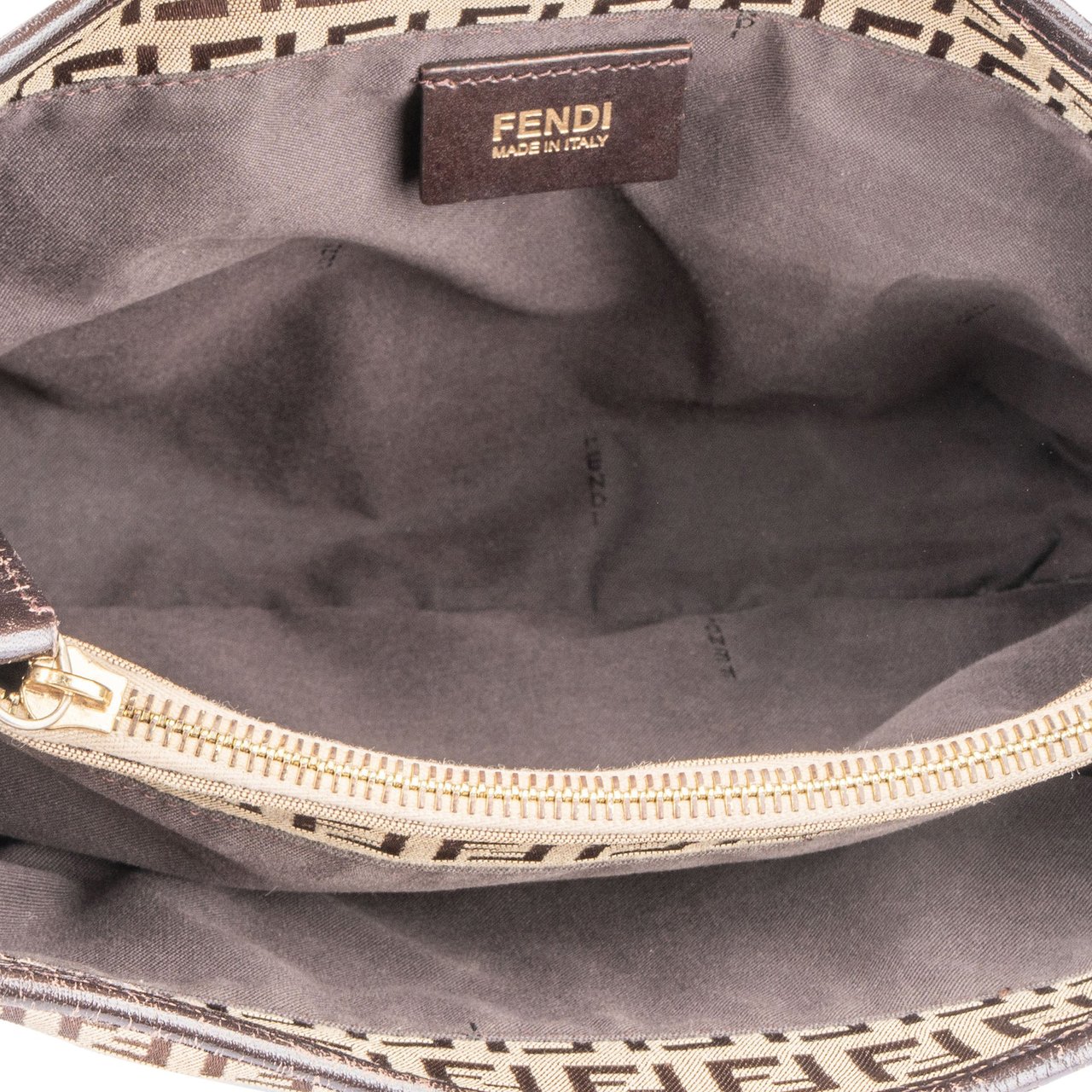 Fendi Fendi FF Monogram Zucca Handbag Bruin