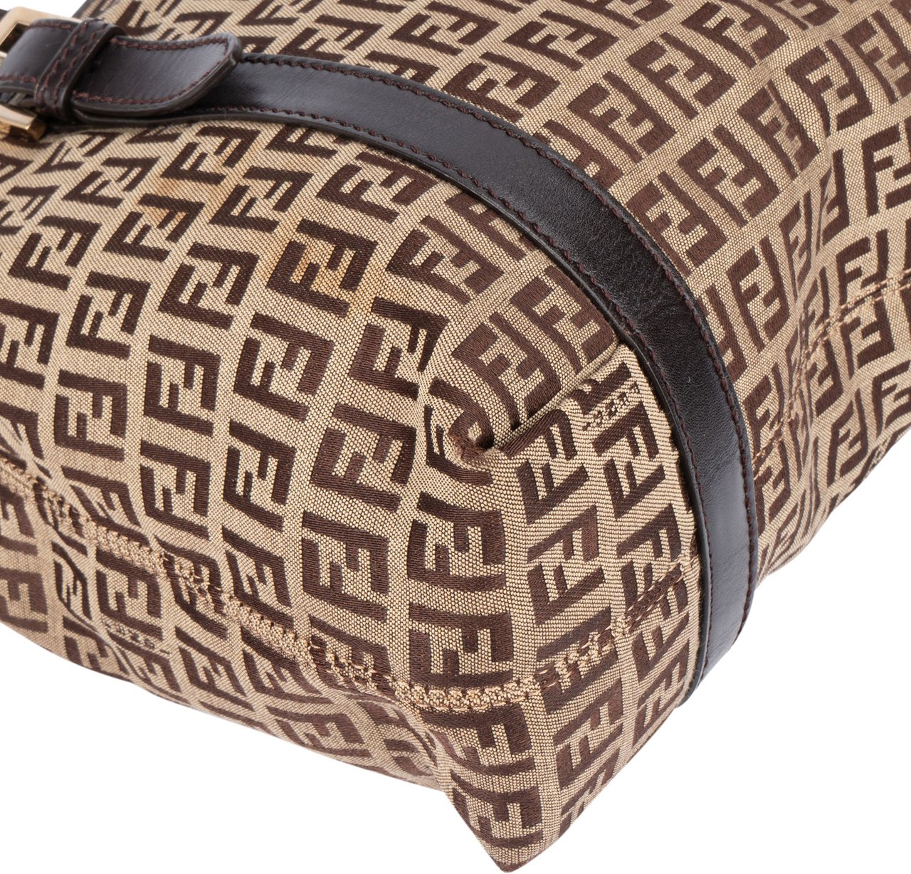 Fendi Fendi FF Monogram Zucca Handbag Bruin