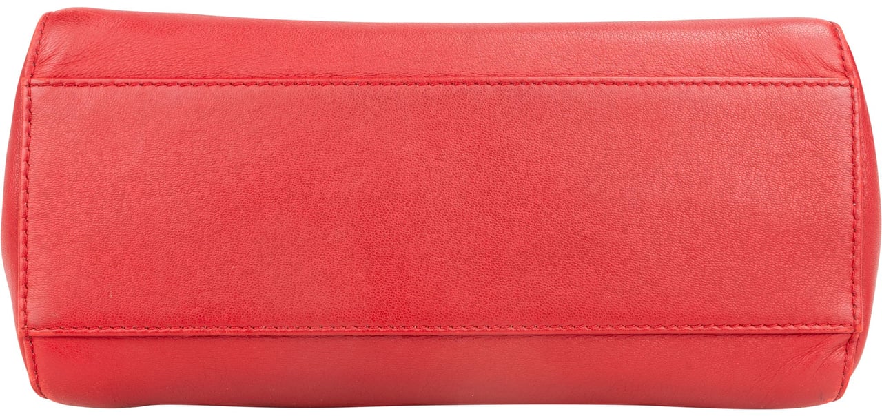Fendi Fendi Rouge Rouge Leather Peekaboo Handbag Divers