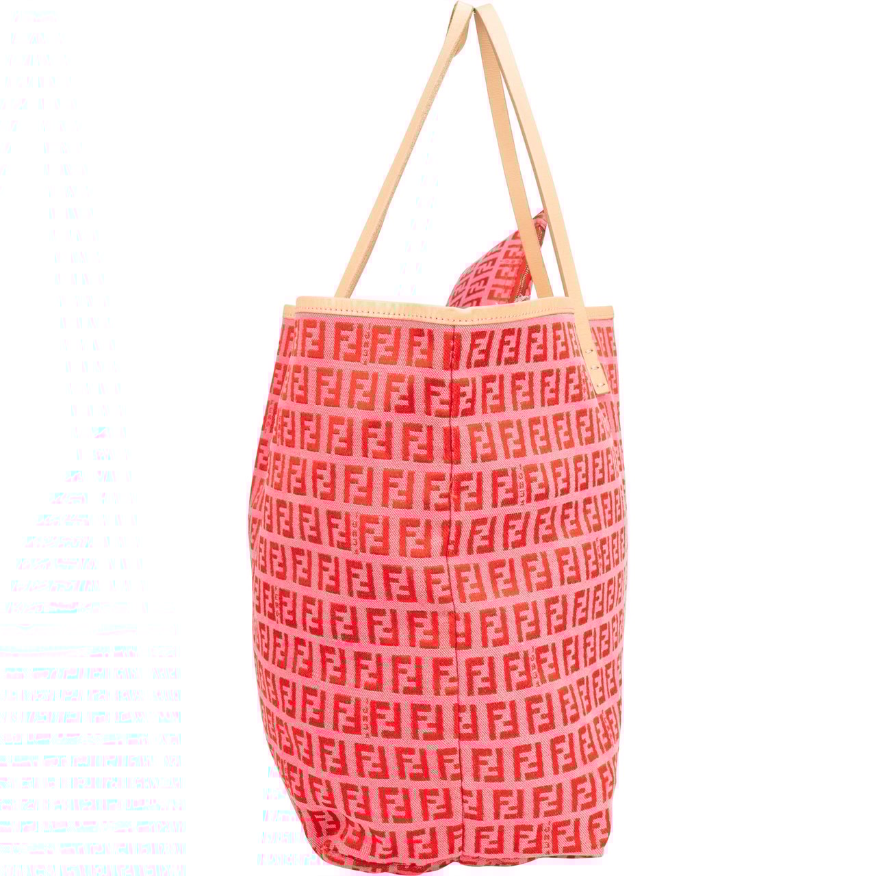 Fendi Fendi FF Monogram Zucca Shopper Bag Roze