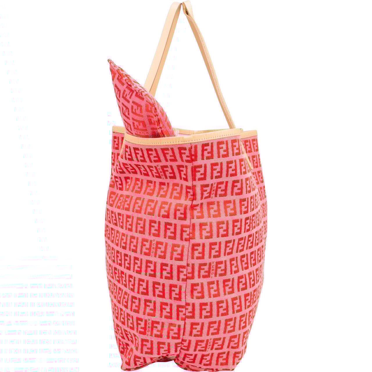 Fendi Fendi FF Monogram Zucca Shopper Bag Roze