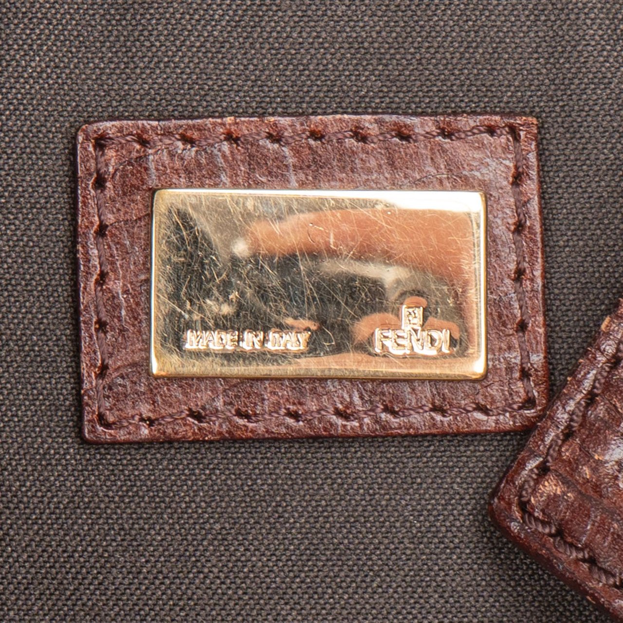 Fendi Fendi FF Monogram Zucca Forever Handbag Bruin