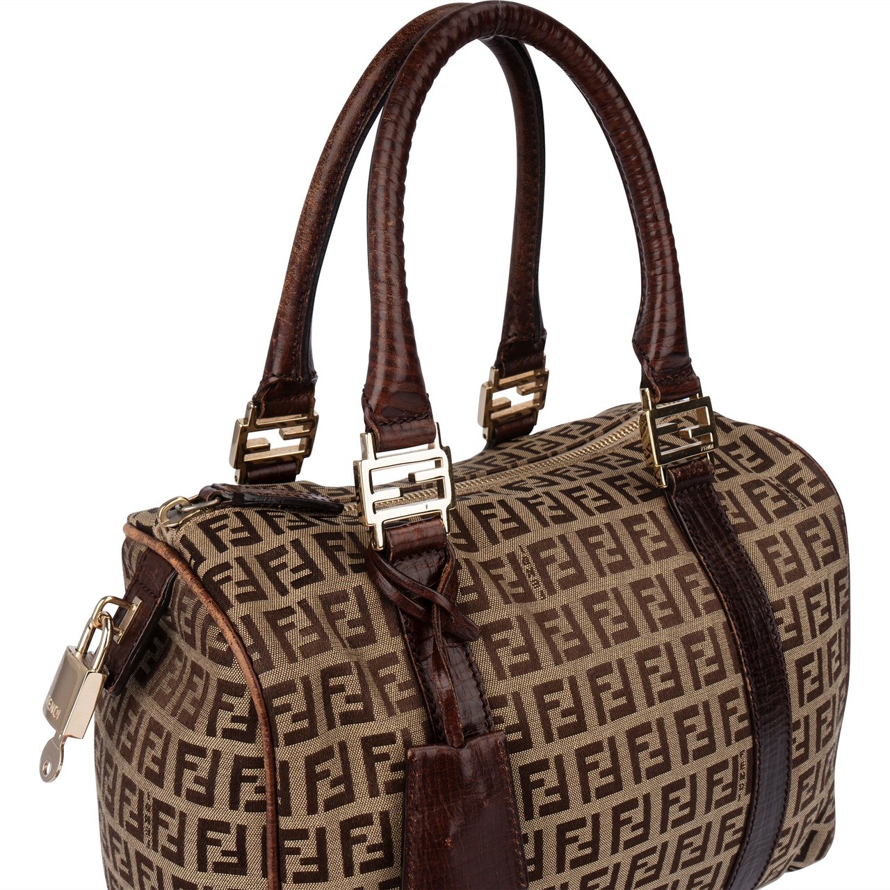 Fendi Fendi FF Monogram Zucca Forever Handbag Bruin