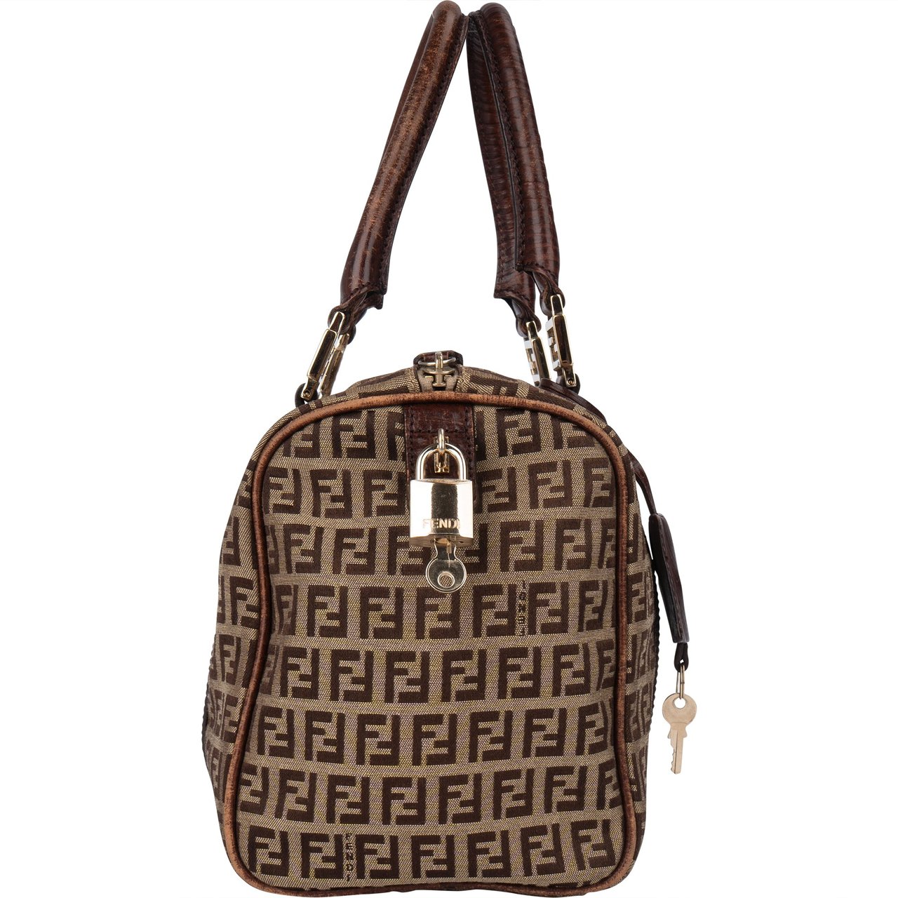 Fendi Fendi FF Monogram Zucca Forever Handbag Bruin
