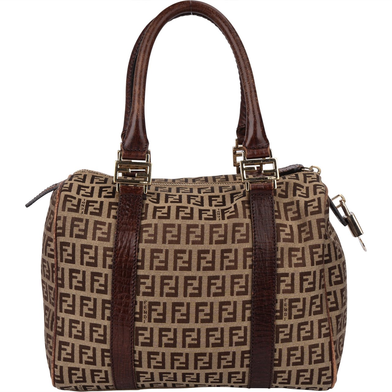 Fendi Fendi FF Monogram Zucca Forever Handbag Bruin