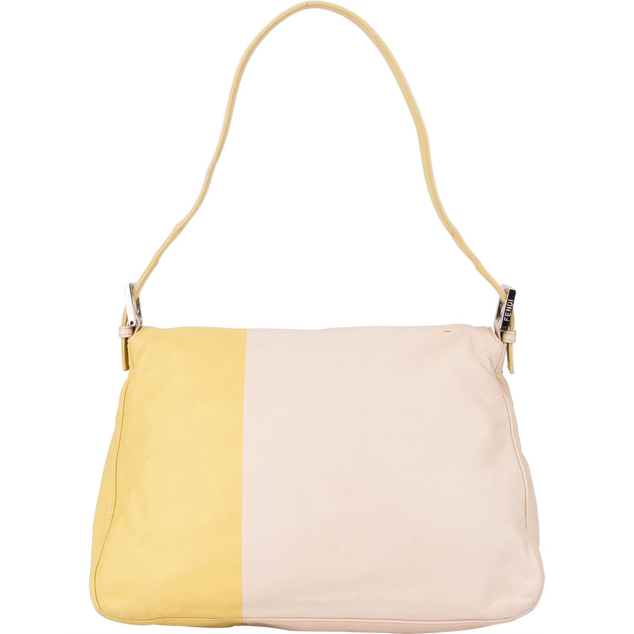 Fendi Fendi Bicolor Leather Mamma Baguette Handbag Divers