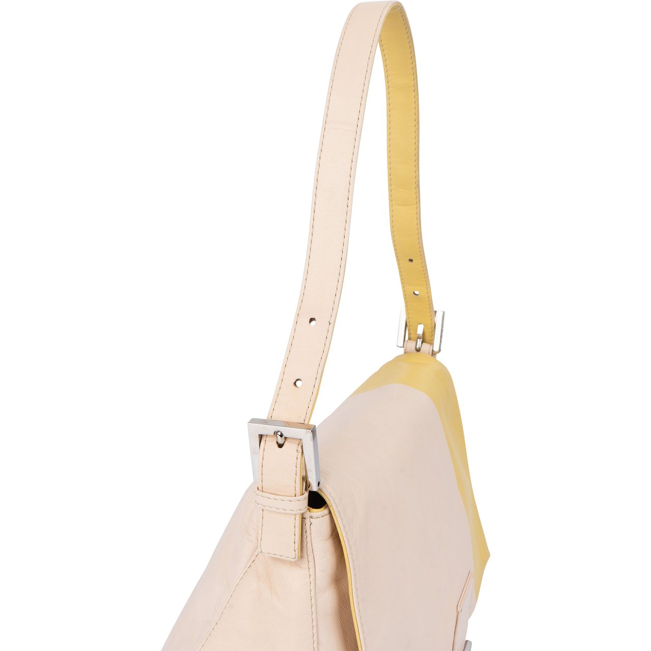 Fendi Fendi Bicolor Leather Mamma Baguette Handbag Divers