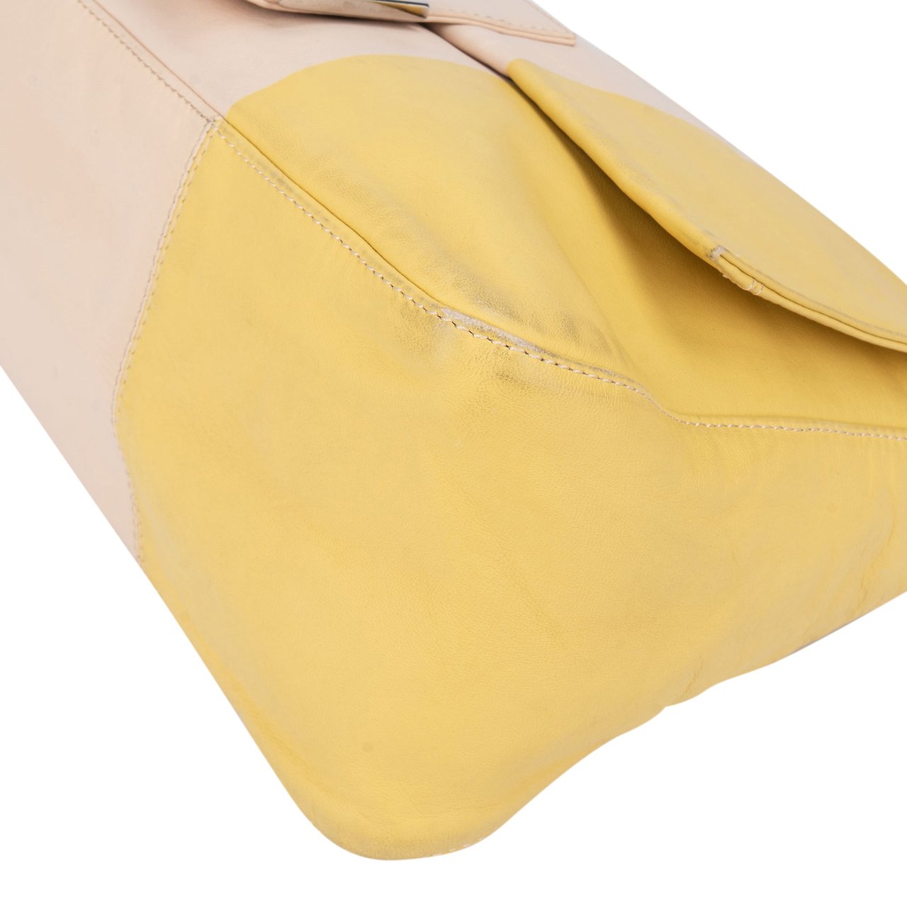 Fendi Fendi Bicolor Leather Mamma Baguette Handbag Divers