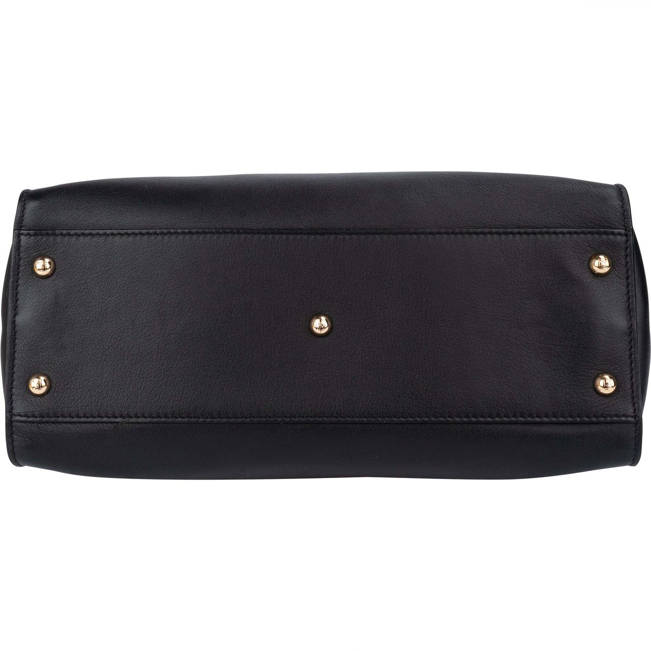 Fendi Fendi Classic Leather Peekaboo Handbag Zwart