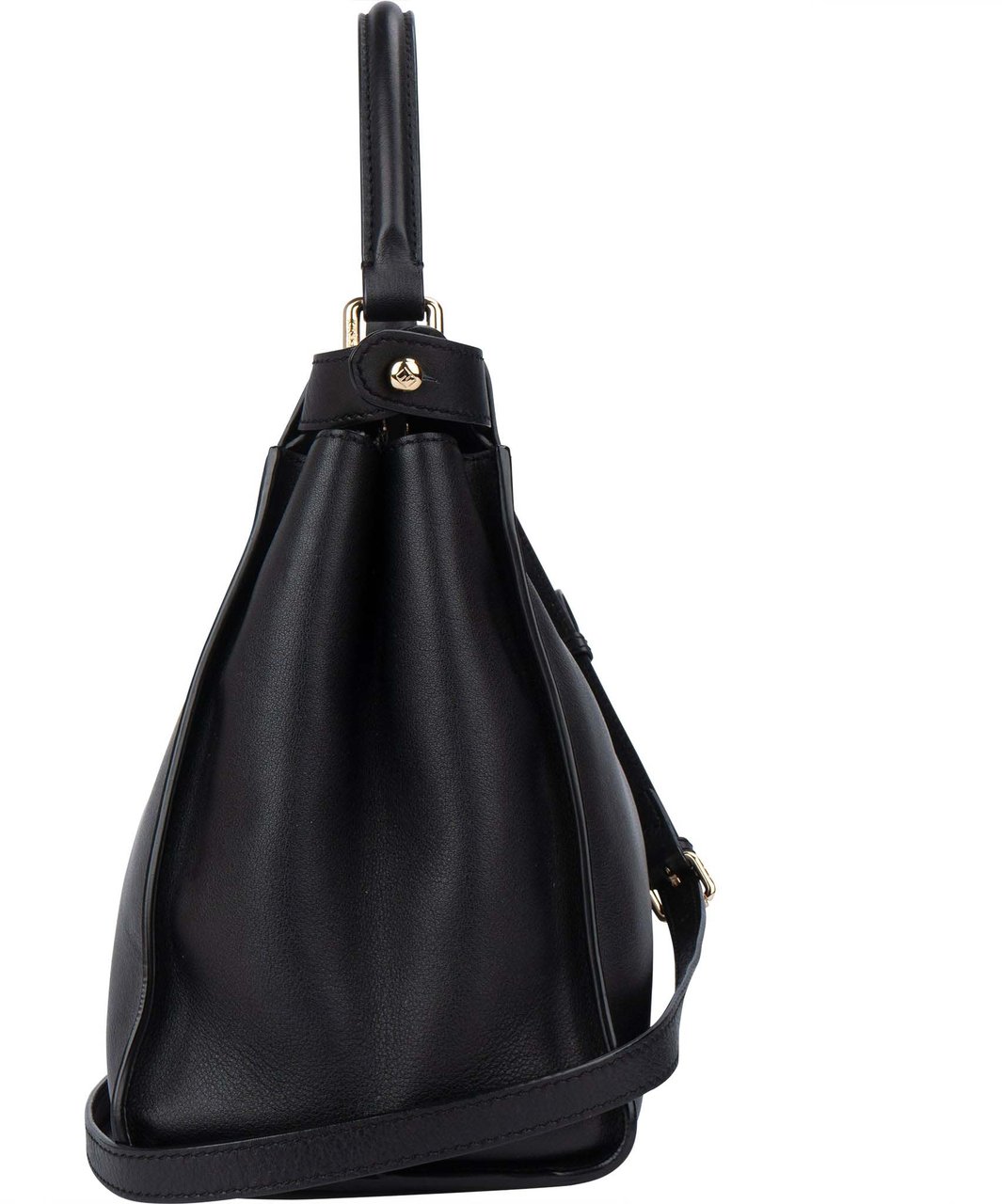 Fendi Fendi Classic Leather Peekaboo Handbag Zwart