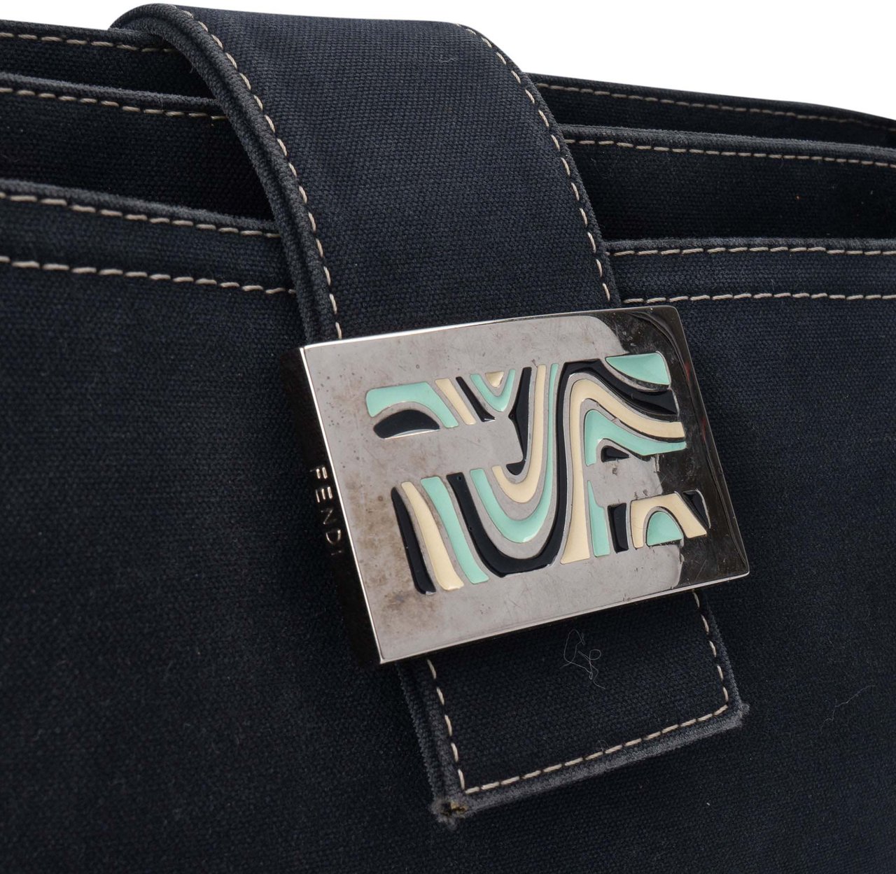 Fendi Fendi Limited FF Buckle Baguette Shoulder Bag Divers
