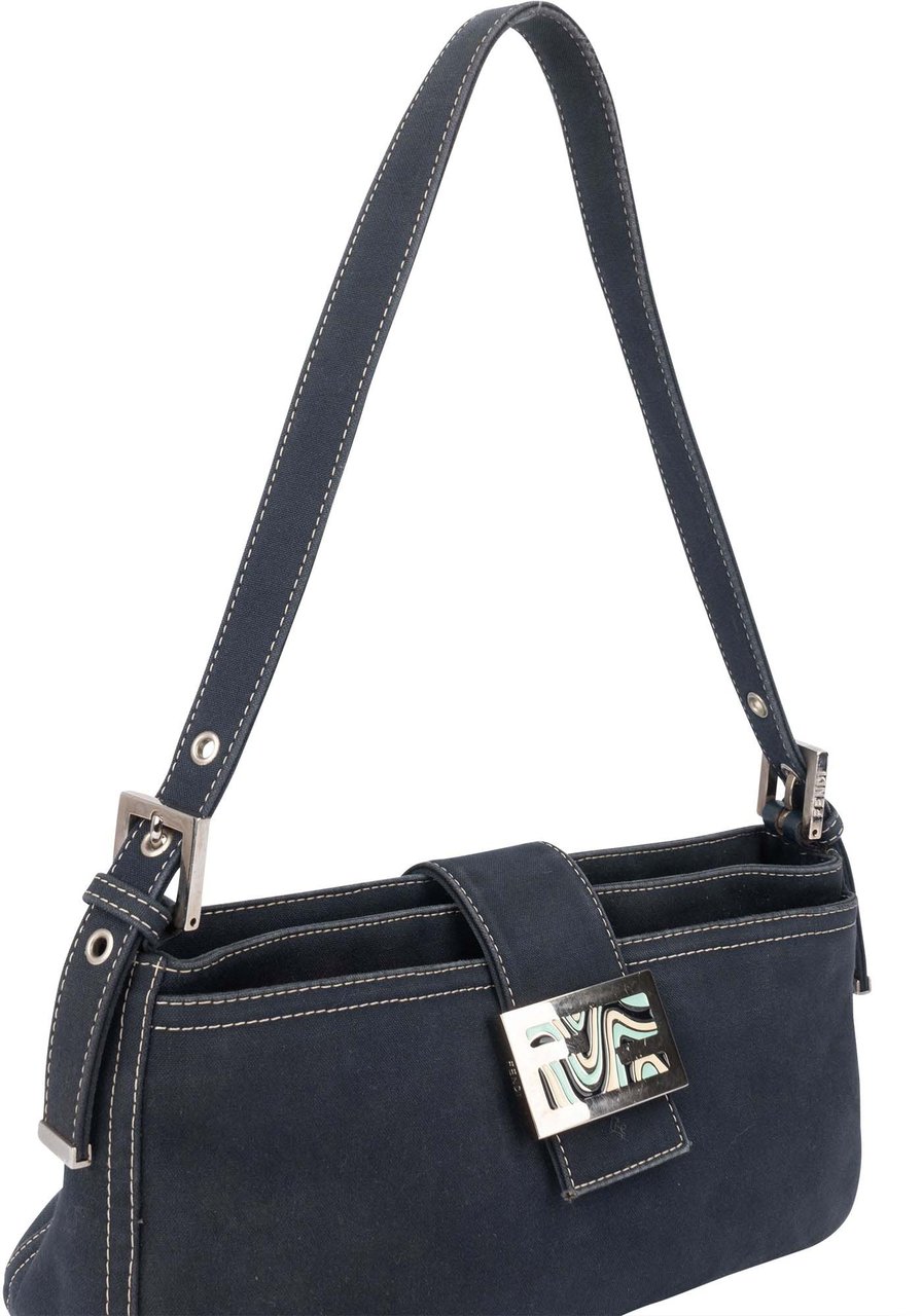 Fendi Fendi Limited FF Buckle Baguette Shoulder Bag Divers