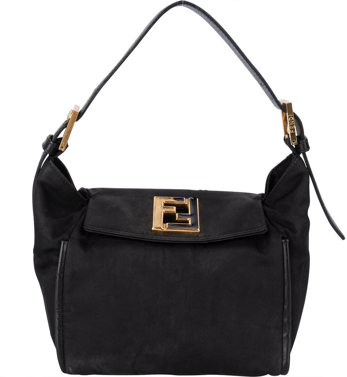 Fendi Fendi FF Buckle Handbag Zwart