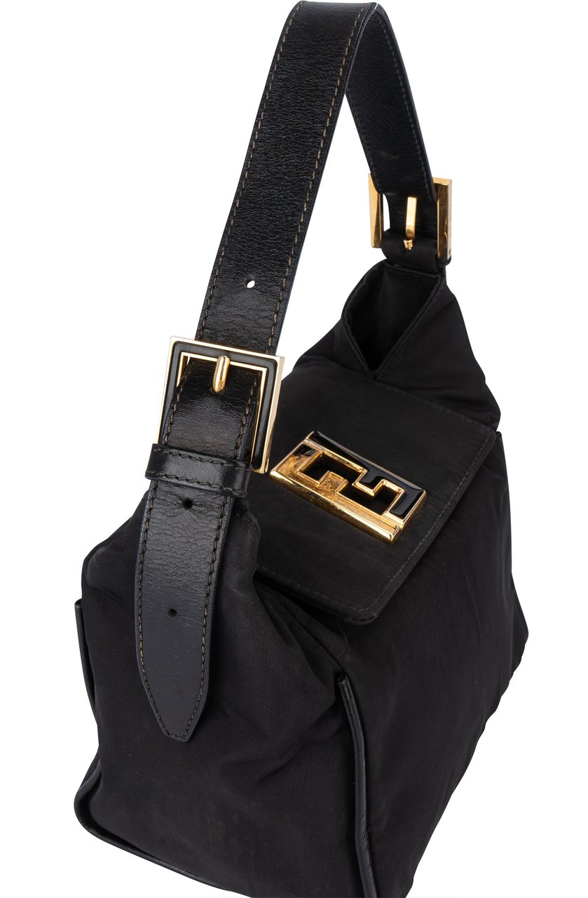 Fendi Fendi FF Buckle Handbag Zwart