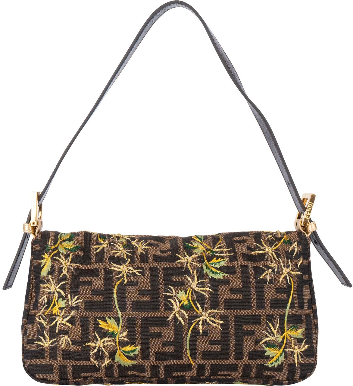 Fendi Fendi Limited Embroidered Monogram Baguette Shoulder Bag Divers