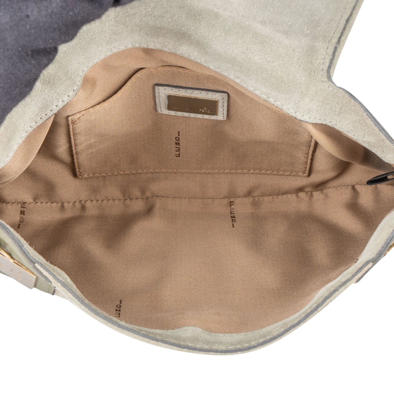 Fendi Fendi RARE ARCHIVE Green Leather FF Hobo Groen
