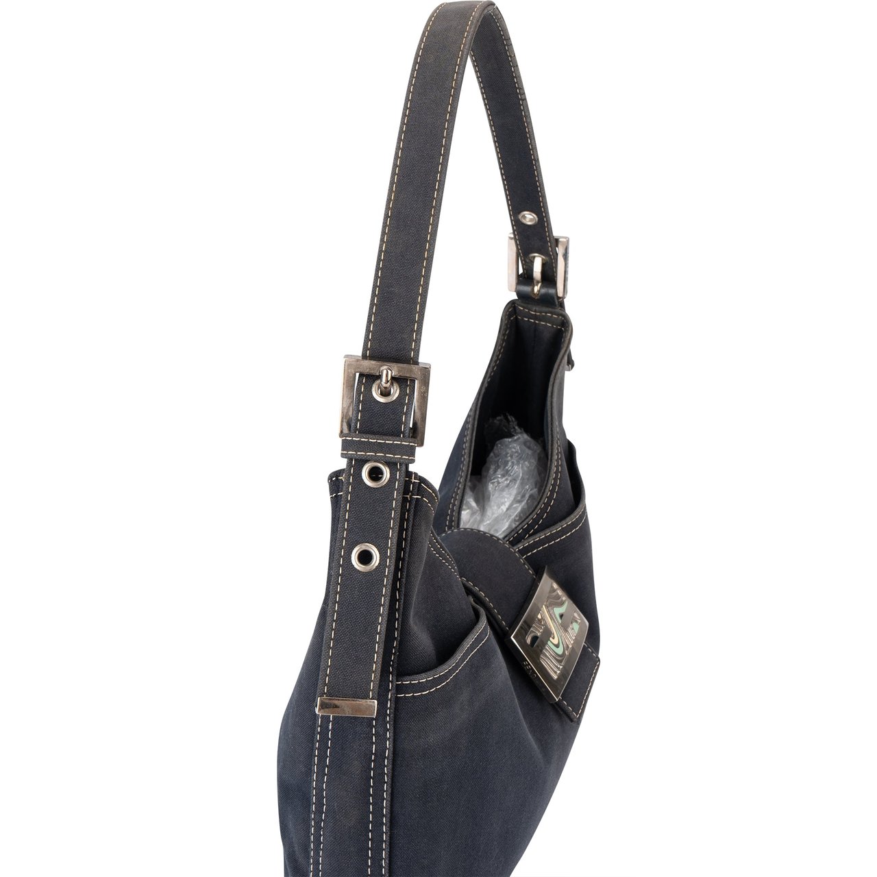 Fendi Fendi Limited FF Buckle Baguette Shoulder Bag Divers