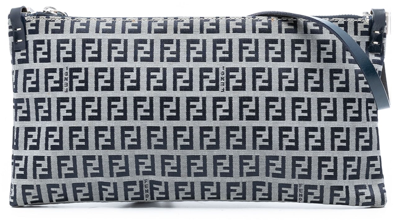 Fendi Zucchino Canvas Crossbody Grijs