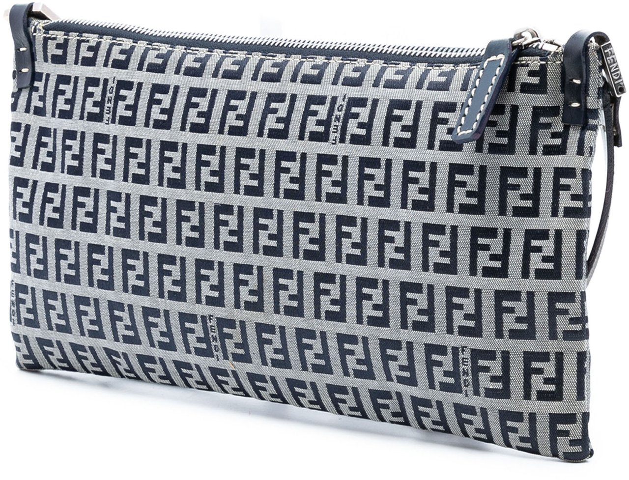 Fendi Zucchino Canvas Crossbody Grijs