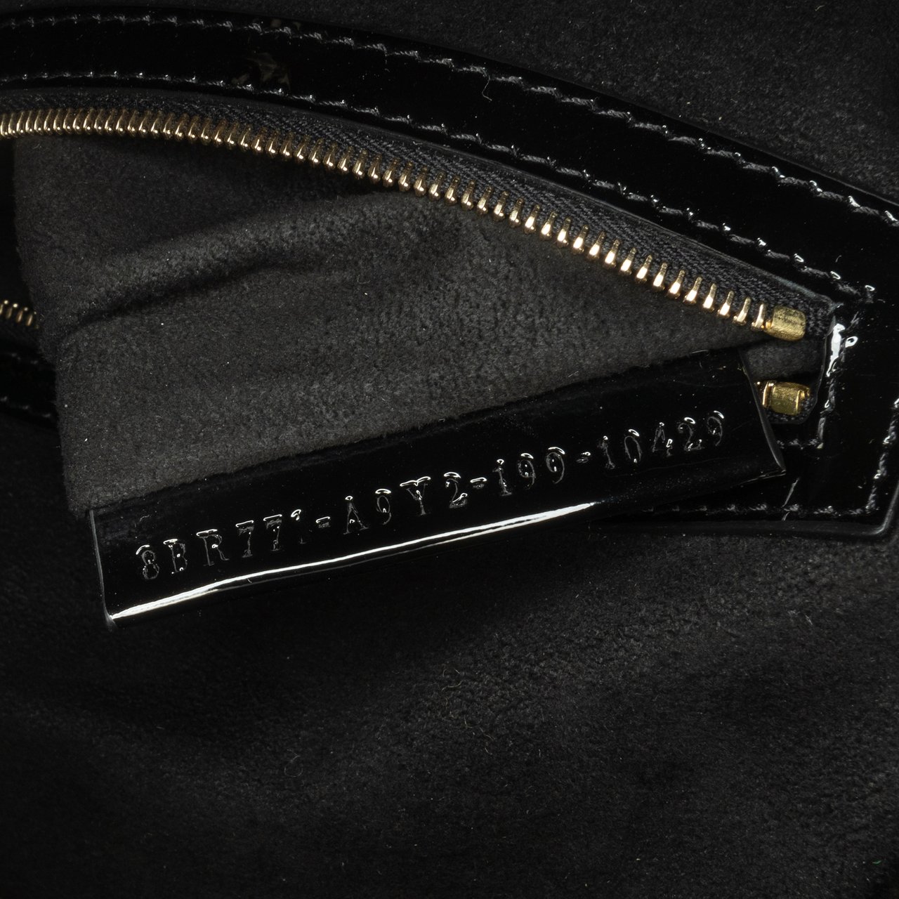 Fendi Shearling Pequin Baguette Satchel Zwart