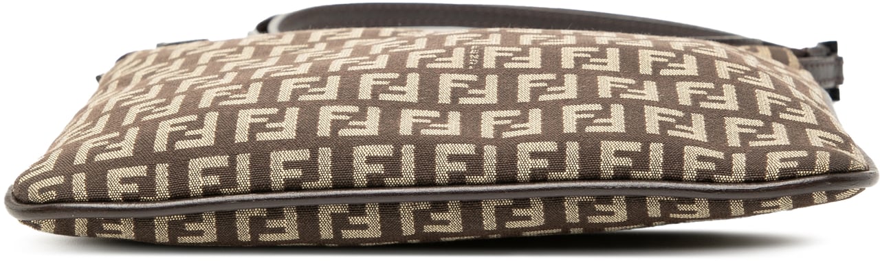 Fendi Zucchino Canvas Crossbody Bruin