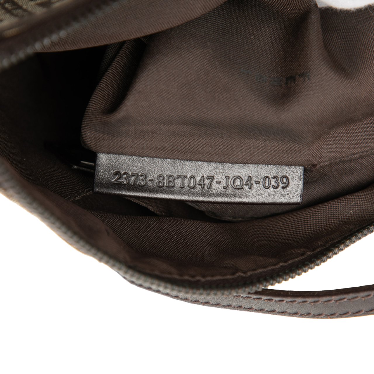 Fendi Zucchino Canvas Crossbody Bruin