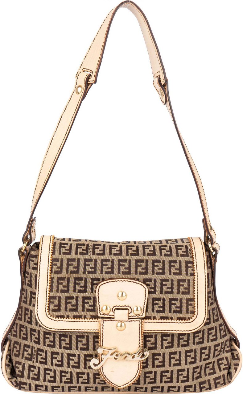 Fendi Fendi FF Monogram Zucchino One Shoulder Bag Divers