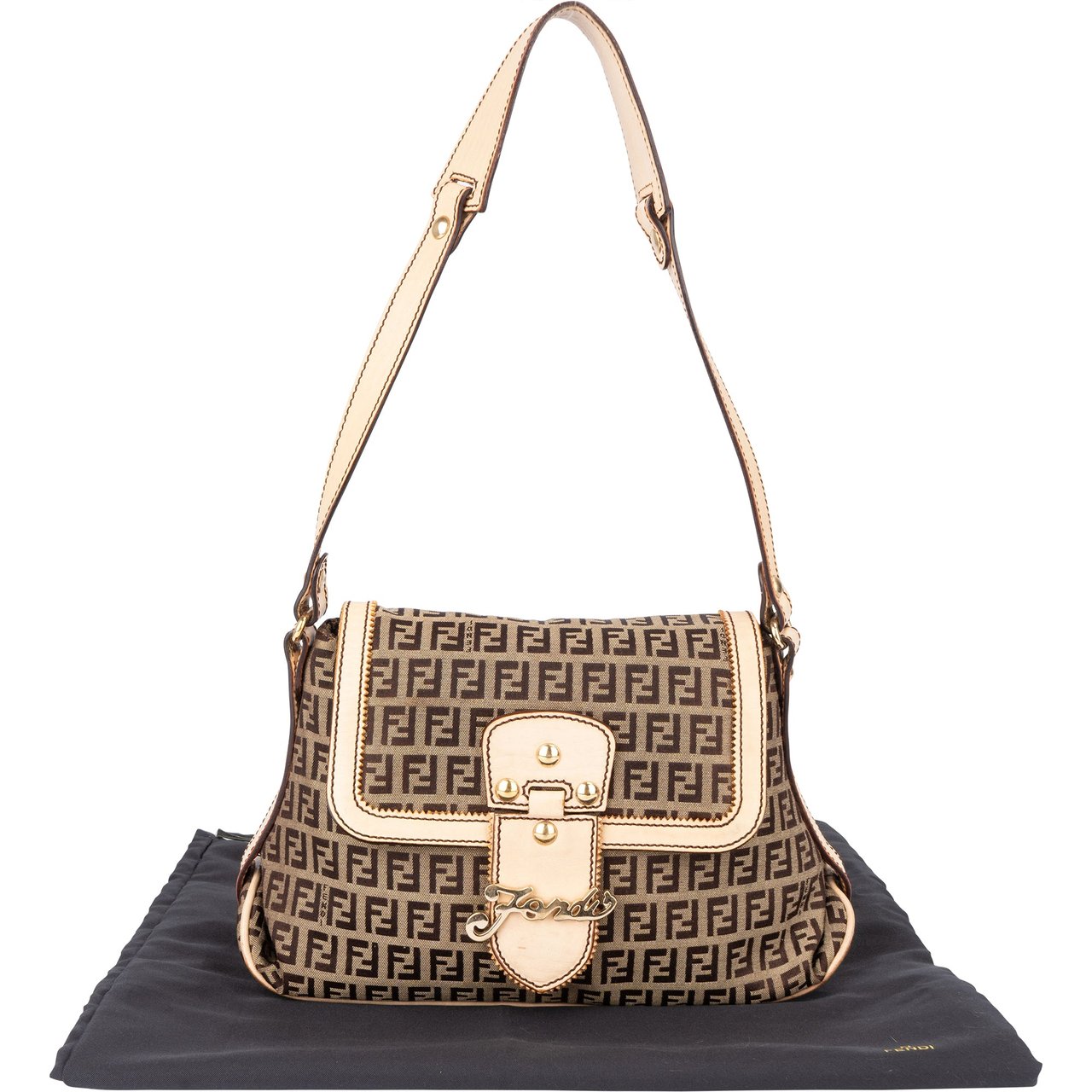 Fendi Fendi FF Monogram Zucchino One Shoulder Bag Divers