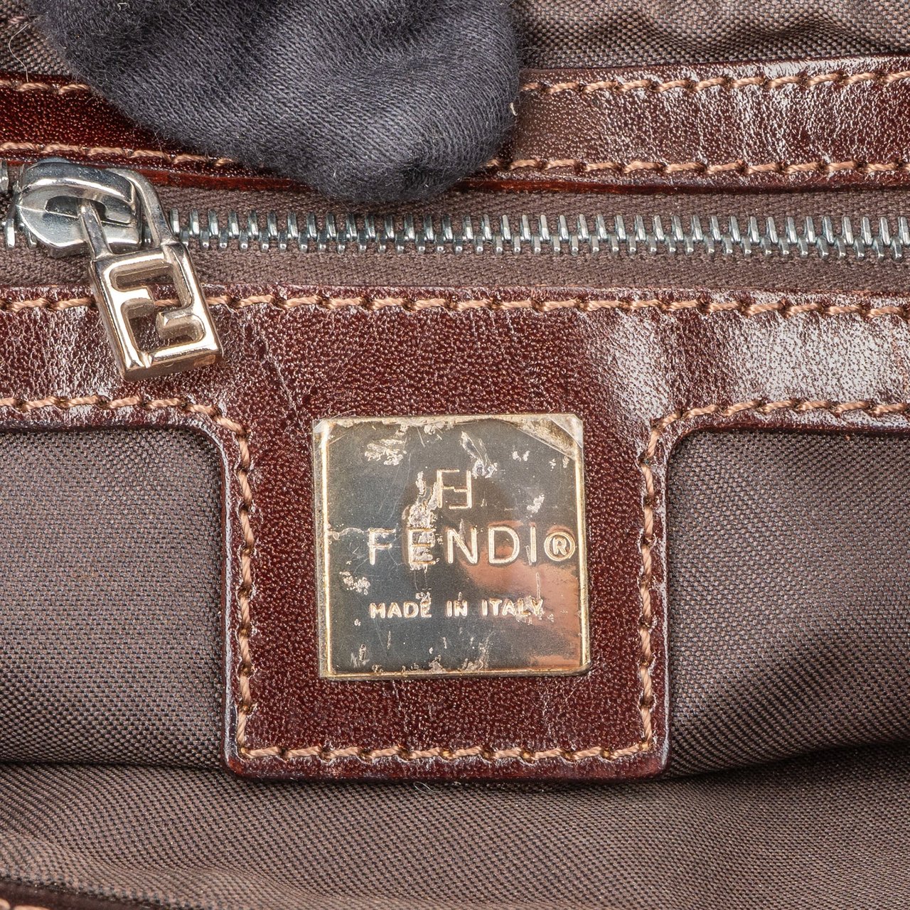 Fendi Fendi FF Buckle Baguette Shoulder Bag Divers