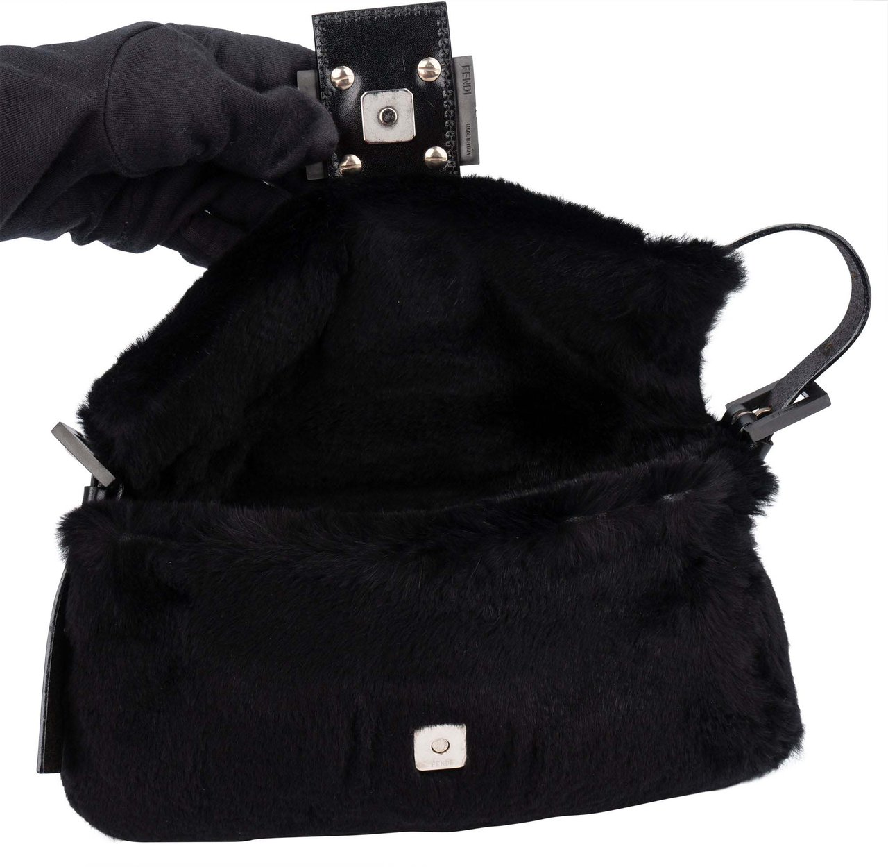 Fendi Fendi Limited Fur Baguette Handbag Divers