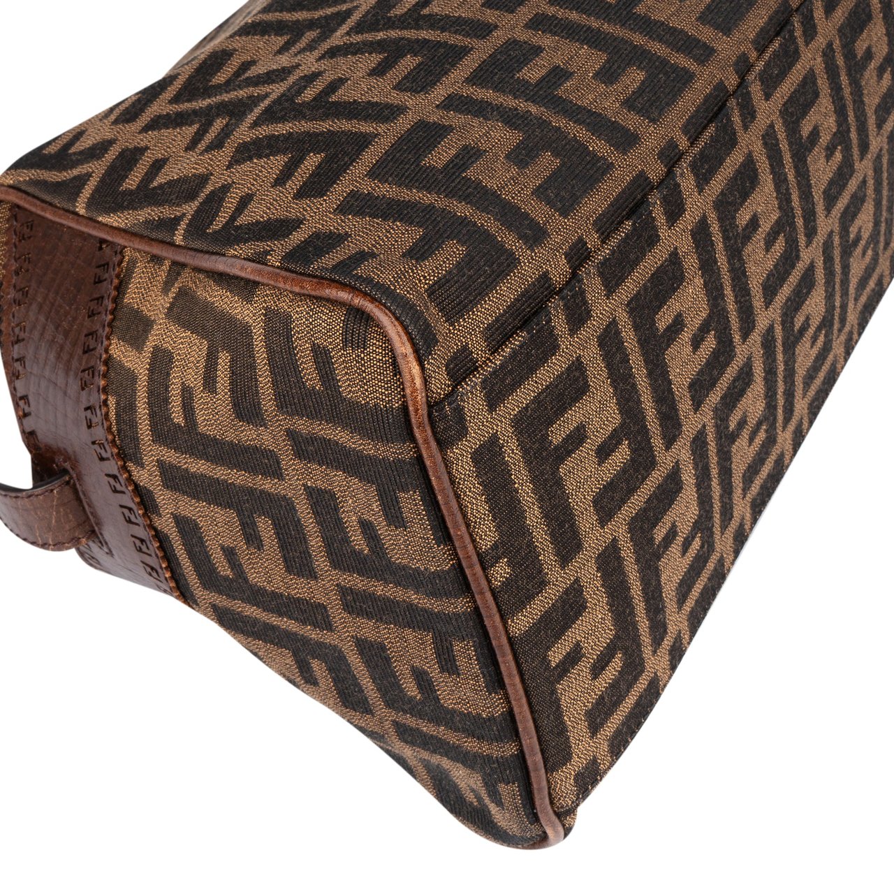 Fendi Fendi FF Monogram Piccola Handbag Bruin