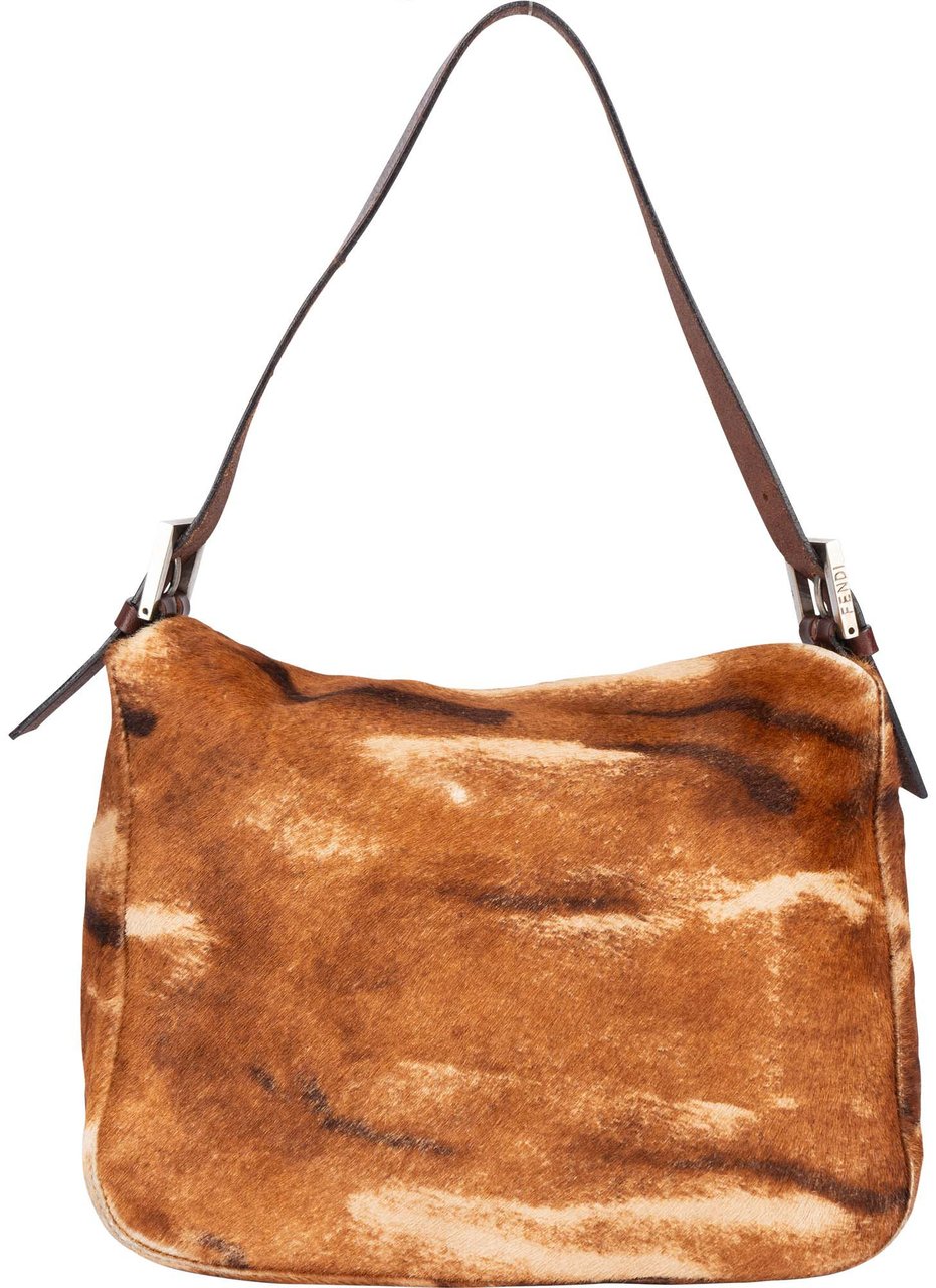 Fendi Fendi FF Fur Baguette Handbag Divers