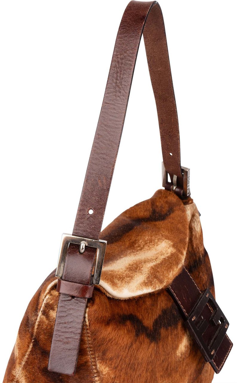 Fendi Fendi FF Fur Baguette Handbag Divers