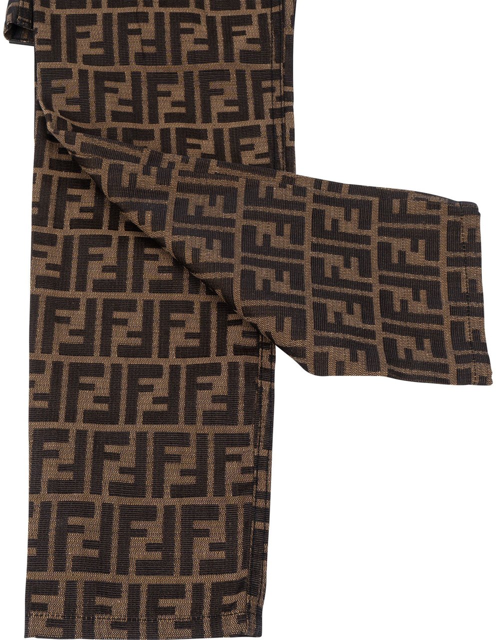 Fendi FF Monogram Women Jeans Pants (D 38 / IT 43) Bruin