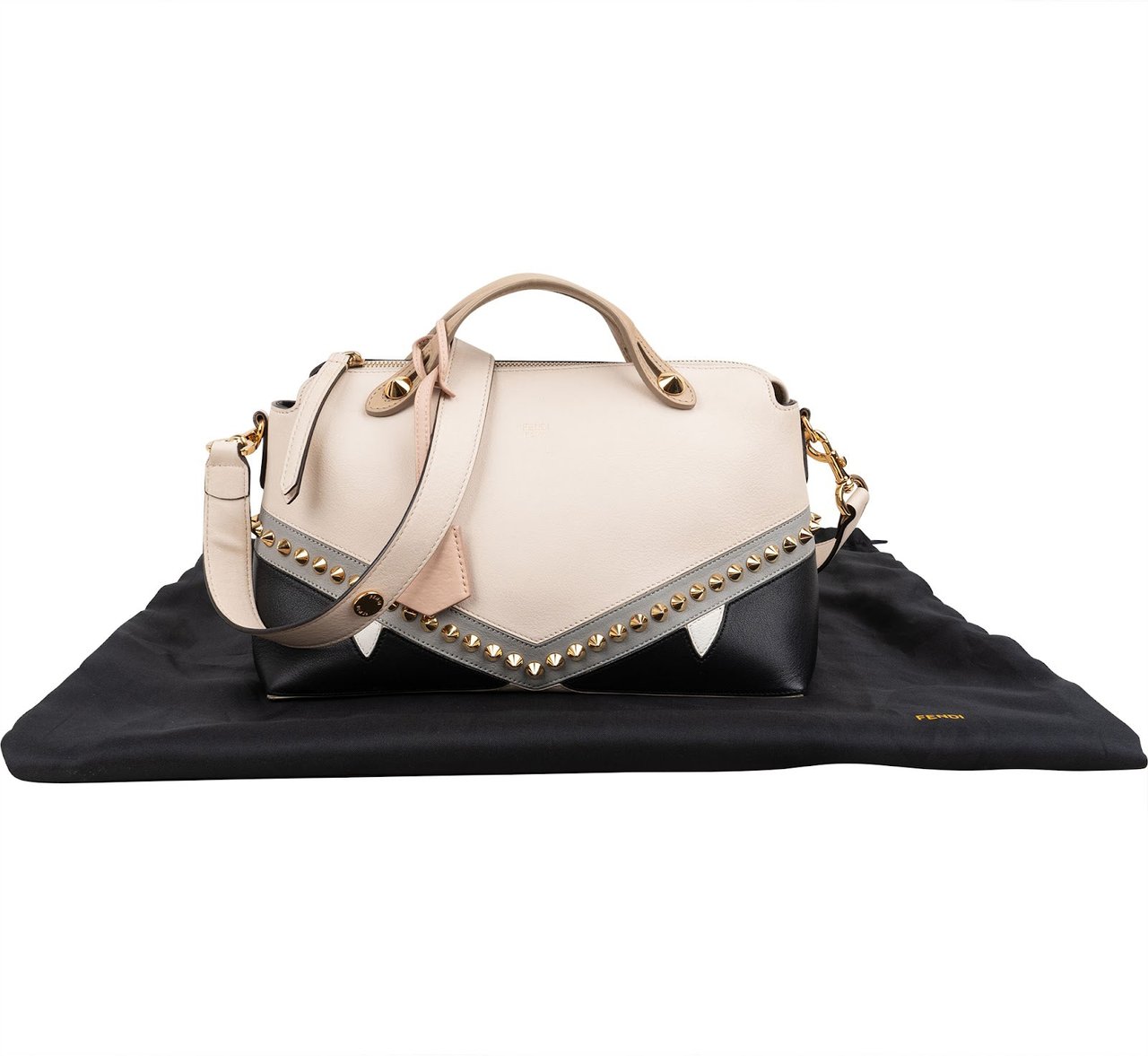 Fendi Leather Monster By The Way Crossbody Handbag Divers