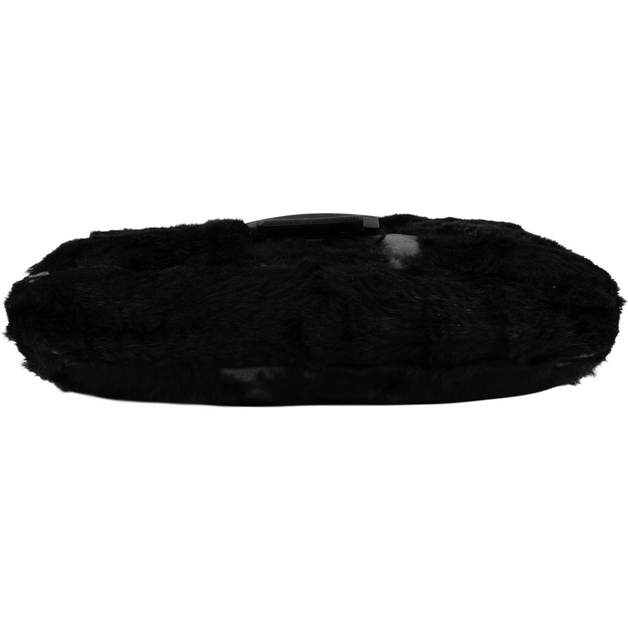 Fendi Limited Fur Baguette Shoulder Bag Zwart