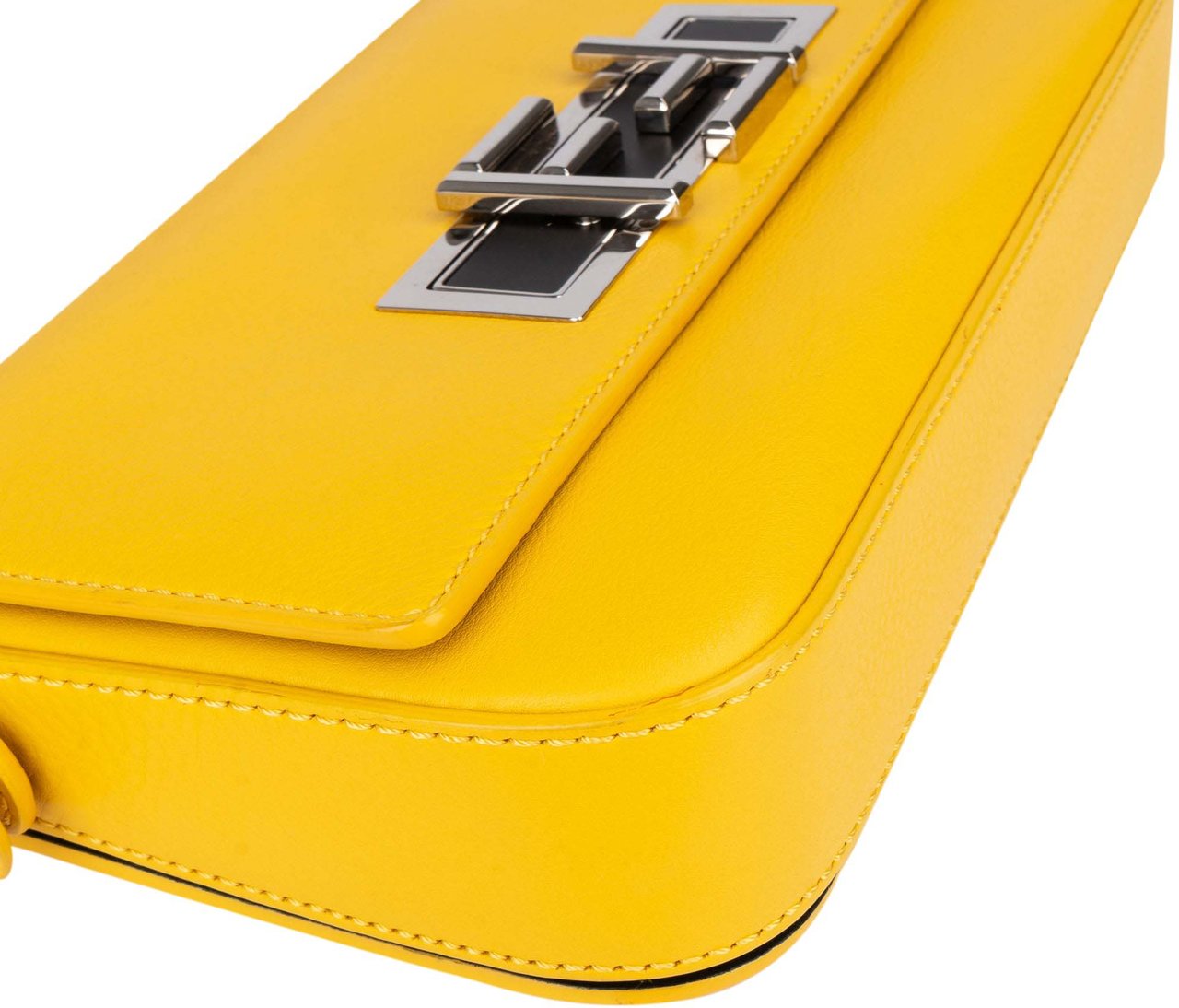 Fendi Fendi Sunflower Leather Limited Buckle Baguett Shoulder Bag Divers