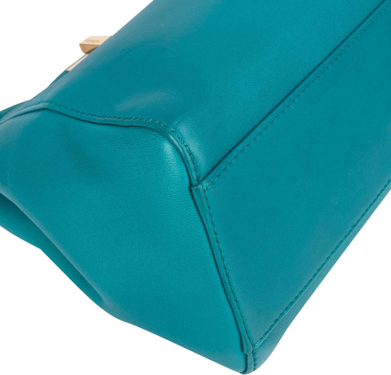 Fendi Fendi Blue Leather Peekaboo Handbag Blauw