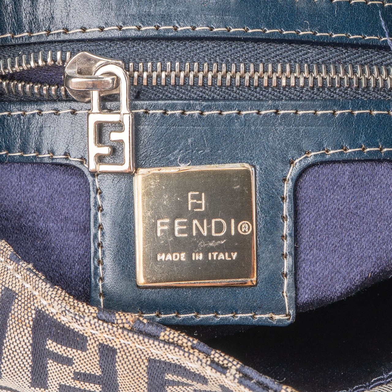 Fendi Fendi FF Monogram Baguette Buckle Handbag Divers