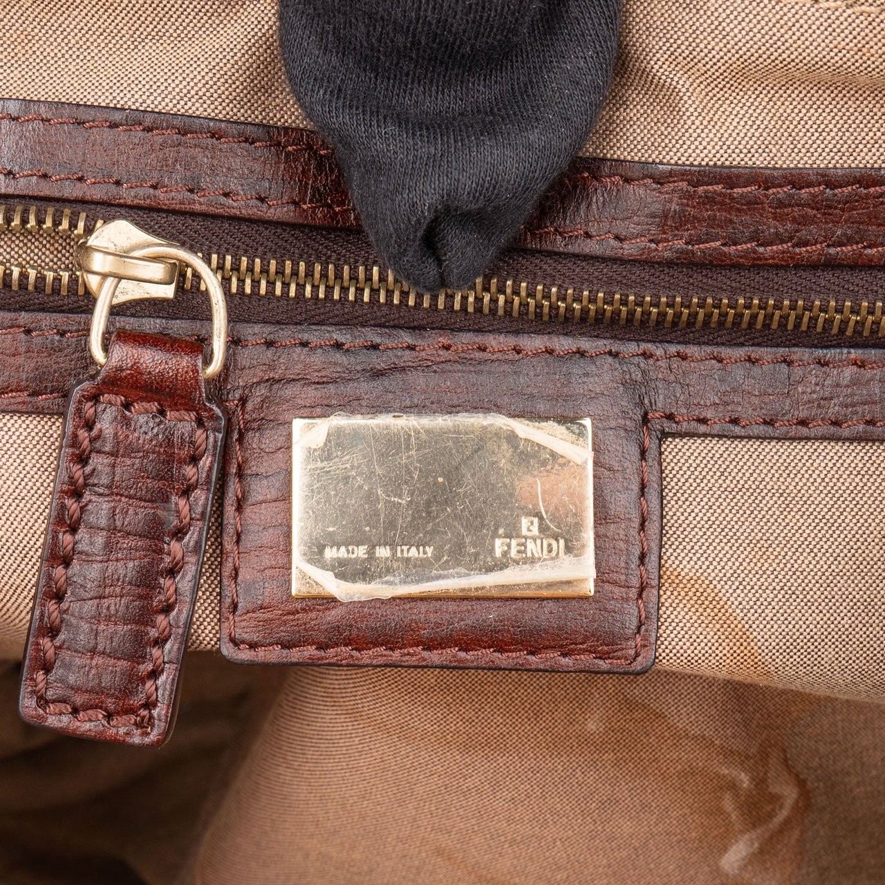 Fendi Fendi FF Monogram Zucchino Handbag Divers