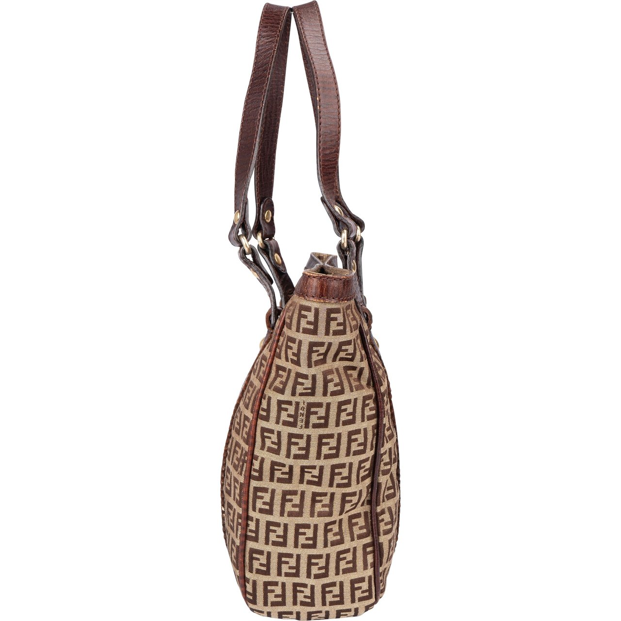 Fendi Fendi FF Monogram Zucchino Handbag Divers