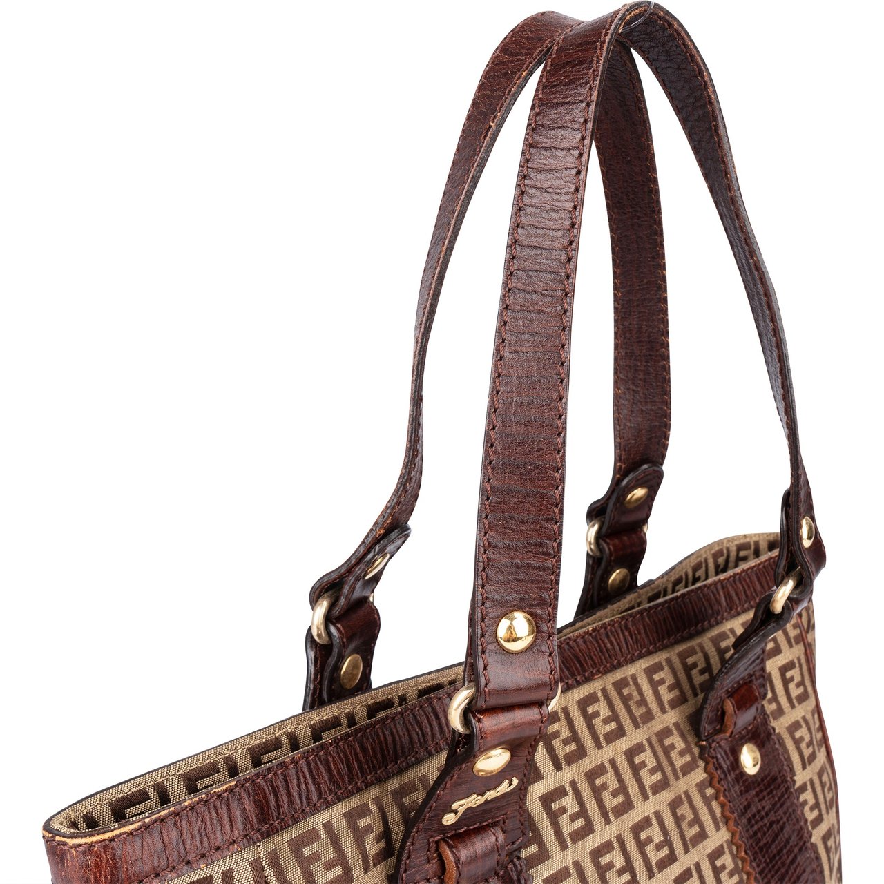 Fendi Fendi FF Monogram Zucchino Handbag Divers