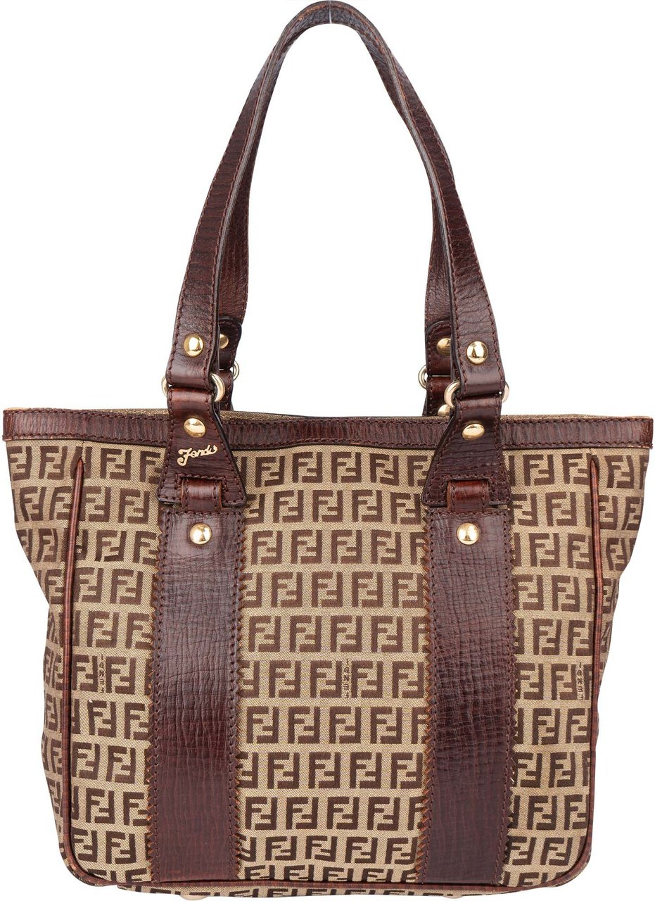 Fendi Fendi FF Monogram Zucchino Handbag Divers
