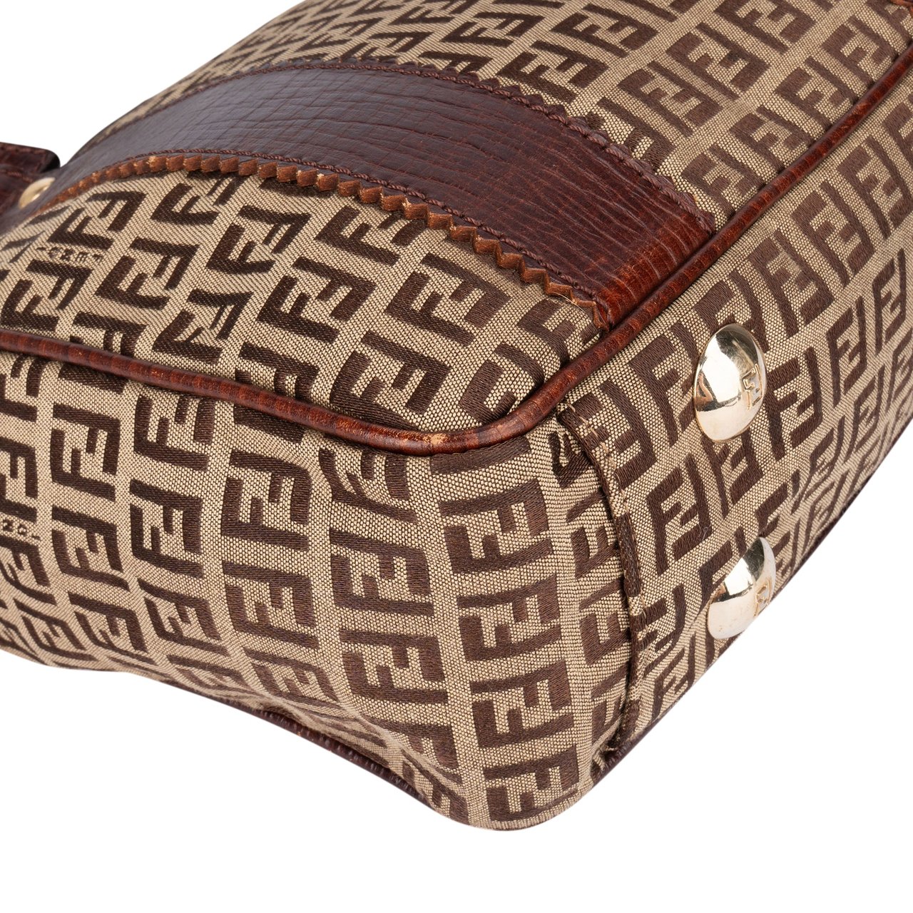 Fendi Fendi FF Monogram Zucchino Handbag Divers