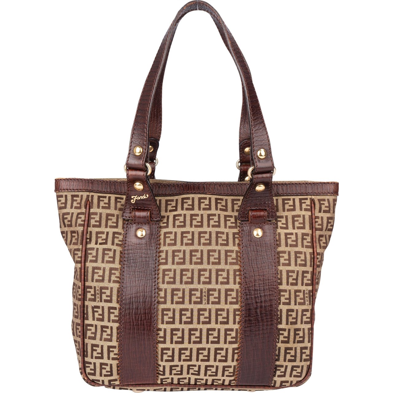Fendi Fendi FF Monogram Zucchino Handbag Divers